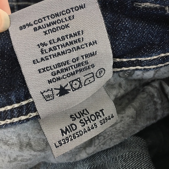 Silver Jeans Suki Mid Shorts Dark Wash Casual Western Denim Shorts Women’s Sz 27 - Picture 9 of 12